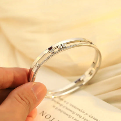 [Amore Jewelry]Move Romane Diamond Bangle Bracelet