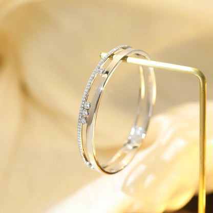 [Amore Jewelry]Move Romane Diamond Bangle Bracelet
