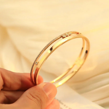 [Amore Jewelry]Move Romane Diamond Bangle Bracelet