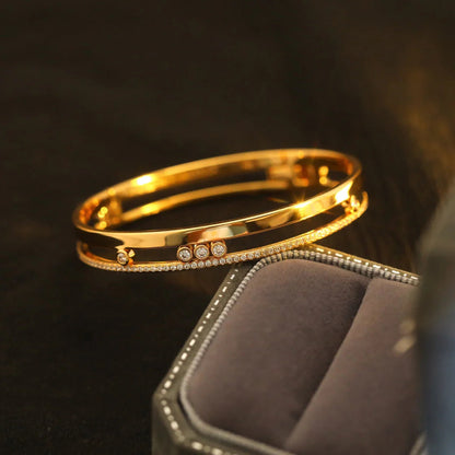 [Amore Jewelry]Move Romane Diamond Bangle Bracelet
