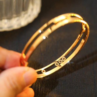 [Amore Jewelry]Move Romane Diamond Bangle Bracelet