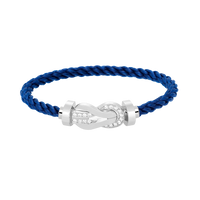 [Amore Jewelry]CHANCE LARGE 8 FIGURE BUCKLE HALF DIAMOND BRACELET SILVER
