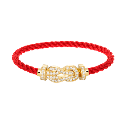 [Amore Jewelry]CHANCE LARGE 8 FIGURE BUCKLE FULLDIAMOND BRACELET GOLD
