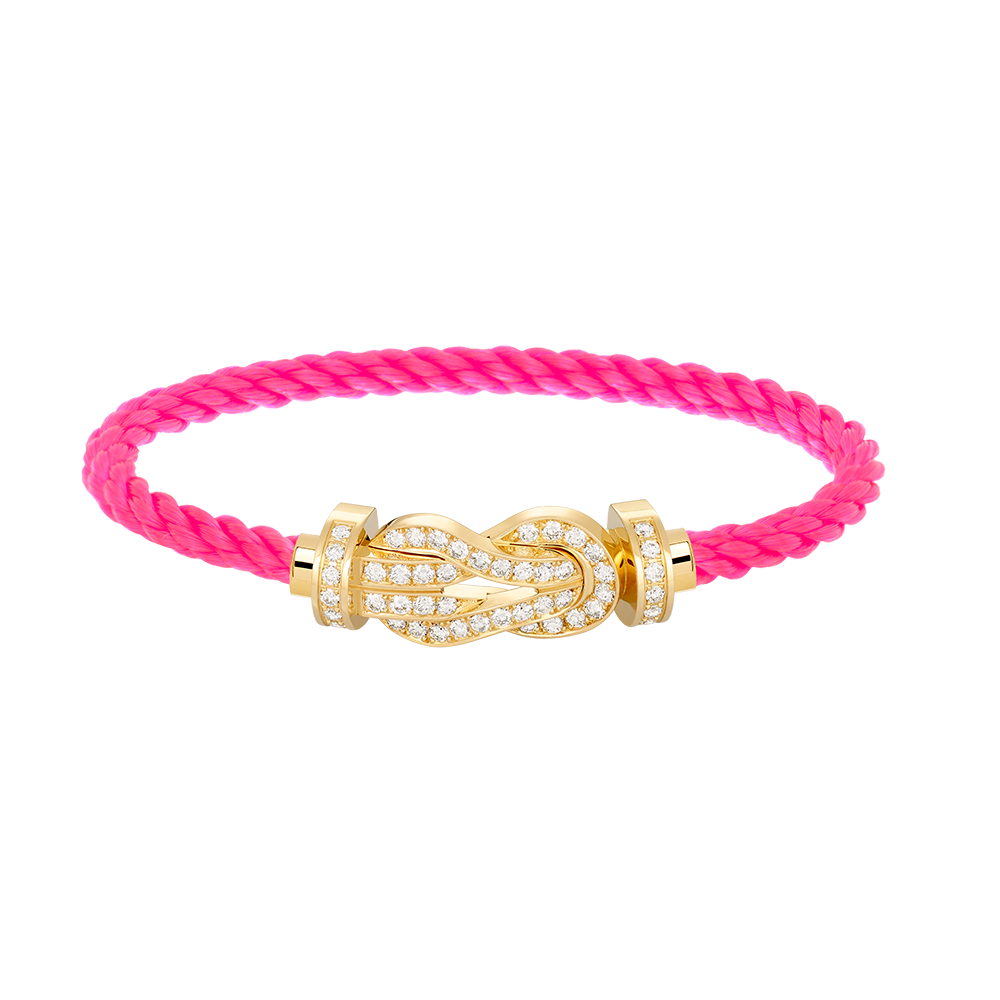 [Amore Jewelry]CHANCE LARGE 8 FIGURE BUCKLE FULLDIAMOND BRACELET GOLD