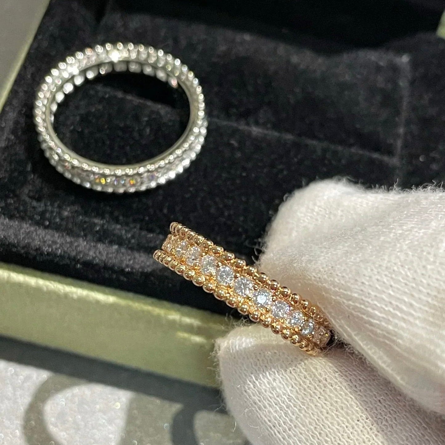[Amore Jewelry]PERLEE DIAMOND ROSE GOLD RING