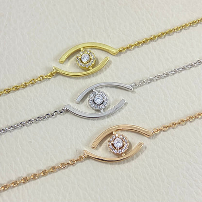 [Amore Jewelry]Lucky Eye Pave-Set Diamond Bracelet