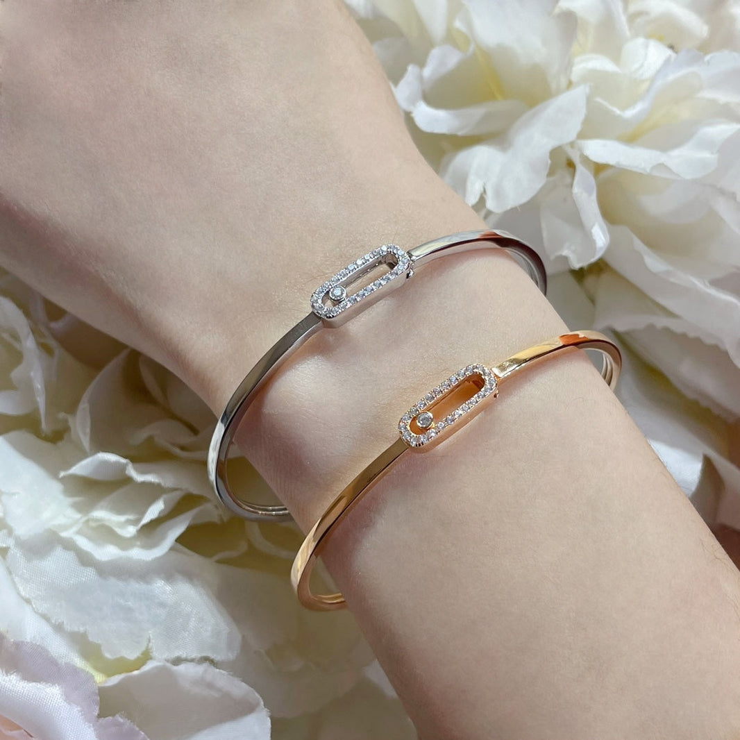[Amore Jewelry]Move Uno pavé flex bangle medium