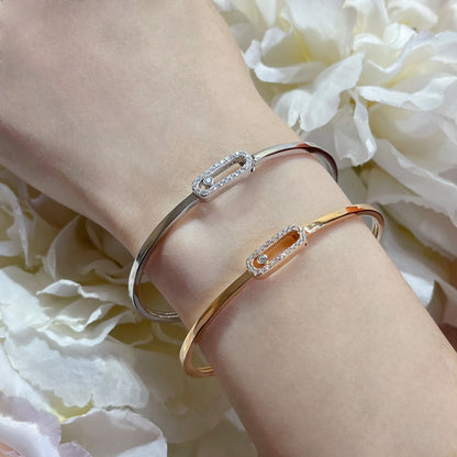 [Amore Jewelry]Move Uno pavé flex bangle medium
