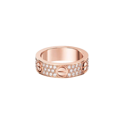 [Amore Jewelry]LOVE RING 5.5MM DIAMONDS PAVED
