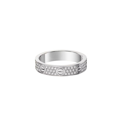 [Amore Jewelry]LOVE RING 4.0MM DIAMOND PAVED