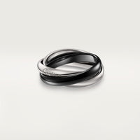 [Amore Jewelry]TRINITY 3.2MM RING BLACK CERAMIC