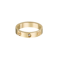 [Amore Jewelry]LOVE 4MM 1 DIAMOND RING