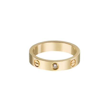 [Amore Jewelry]LOVE 4MM 1 DIAMOND RING