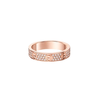 [Amore Jewelry]LOVE RING 4.0MM DIAMOND PAVED