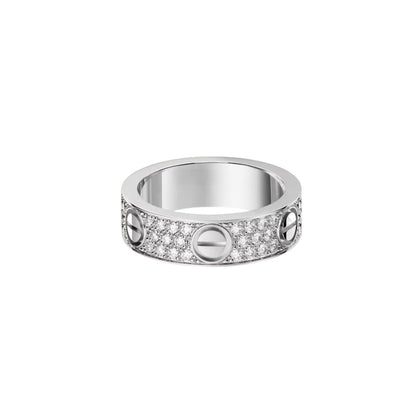[Amore Jewelry]LOVE RING 5.5MM DIAMONDS PAVED
