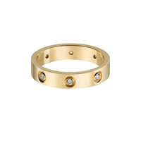 [Amore Jewelry]LOVE 4MM 8 DIAMOND RING
