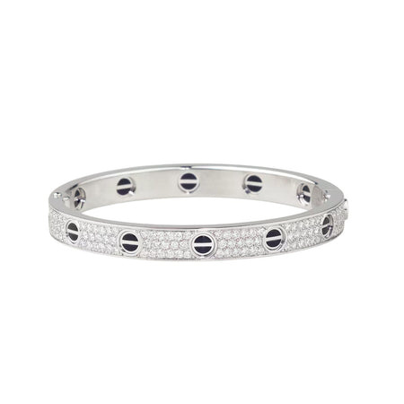 [Amore Jewelry]LOVE BRACELET 6.1MM DIAMOND-PAVED CERAMIC