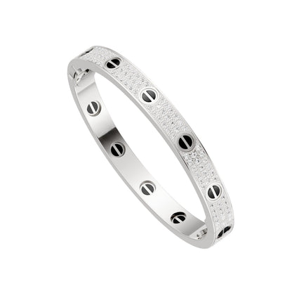 [Amore Jewelry]LOVE BRACELET 6.1MM DIAMOND-PAVED CERAMIC