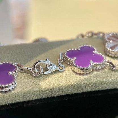 [Amore Jewelry] CLOVER 5 MOTIF VIOLET BRACELET COLLECTION