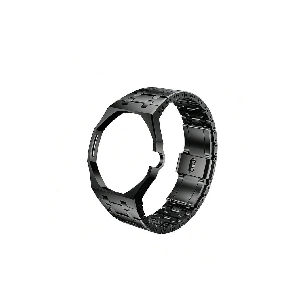 Oak Pop Exclusive Black Steel Strap