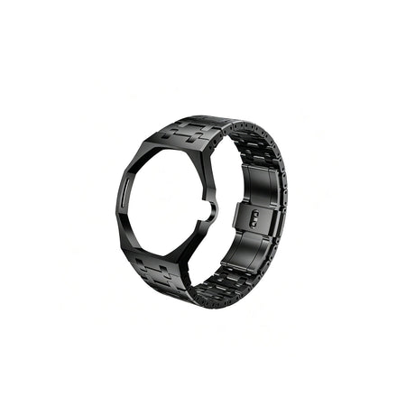 Oak Pop Exclusive Black Steel Strap