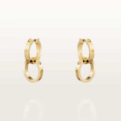 [Amore Jewelry]LOVE 3.3MM DANGLE EARRINGS