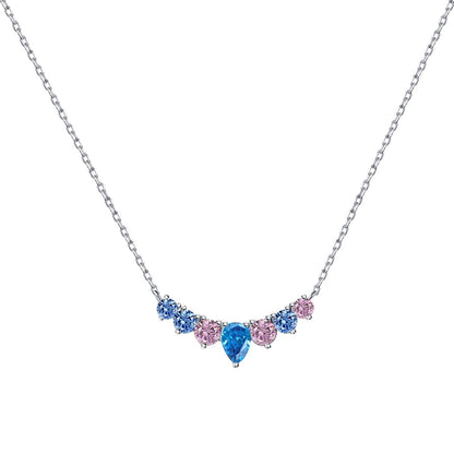[Amore Jewelry]Dainty Colorful Heart Necklace