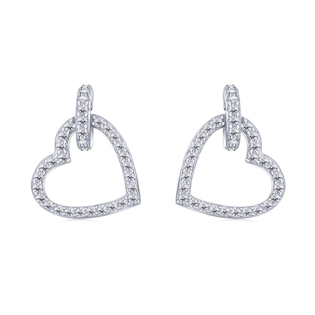 [Amore Jewelry]Dainty Heart Shape Earrings