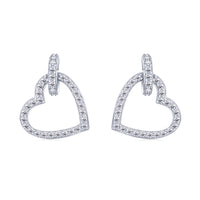 [Amore Jewelry]Dainty Heart Shape Earrings