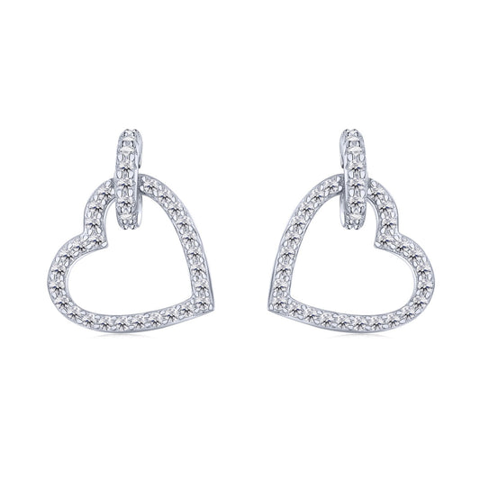 [Amore Jewelry]Dainty Heart Shape Earrings
