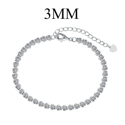 [Amore Jewelry]Ornate  Sparkling Round Cut Daily Bracelet