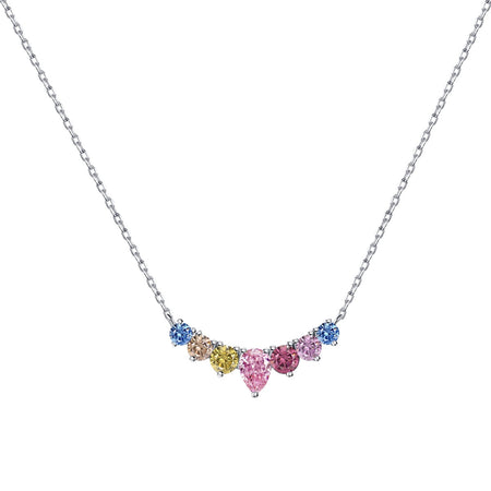 [Amore Jewelry]Dainty Colorful Heart Necklace