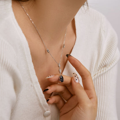 [Amore Jewelry]Dazzling Pear Cut Necklace