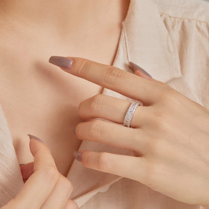 [Amore Jewelry]Delicate Colorful Round Cut Daily Ring