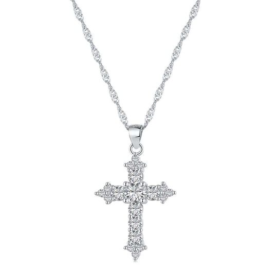 [Amore Jewelry]Delicate Cross Shape Necklace