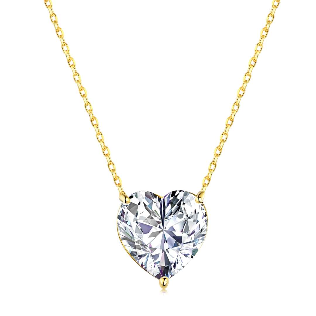 [Amore Jewelry]6.0 carat Radiant Heart Shape Necklace