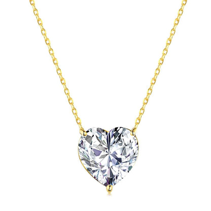 [Amore Jewelry]6.0 carat Radiant Heart Shape Necklace