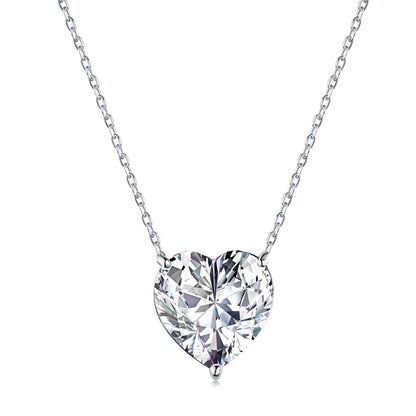 [Amore Jewelry]6.0 carat Radiant Heart Shape Necklace