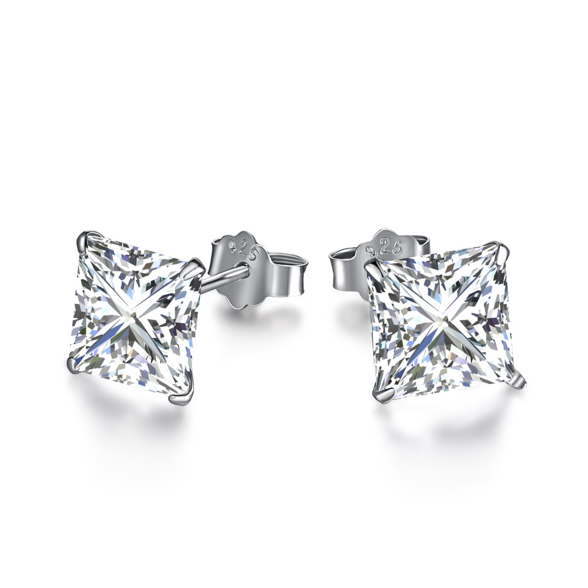[Amore Jewelry]Ornate Square Shape Earrings