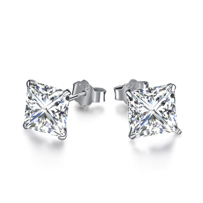 [Amore Jewelry]Ornate Square Shape Earrings