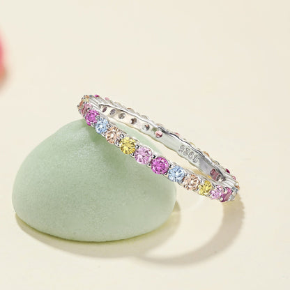 [Amore Jewelry]Elegant Vivid Round Cut Daily Ring