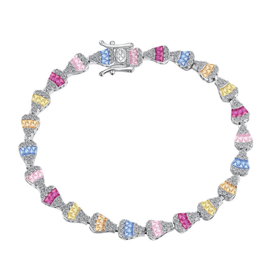 [Amore Jewelry]Radiant Water Drop Shape Daily Bracelet