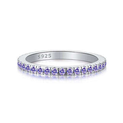 [Amore Jewelry]Delicate Sparkling Round Cut Daily Ring