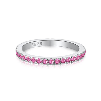 [Amore Jewelry]Delicate Sparkling Round Cut Daily Ring