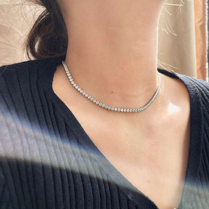 [Amore Jewelry]Elegant Tennis Chain Necklace