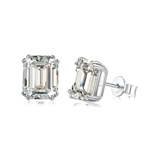 [Amore Jewelry]Dazzling Square Shape Earrings