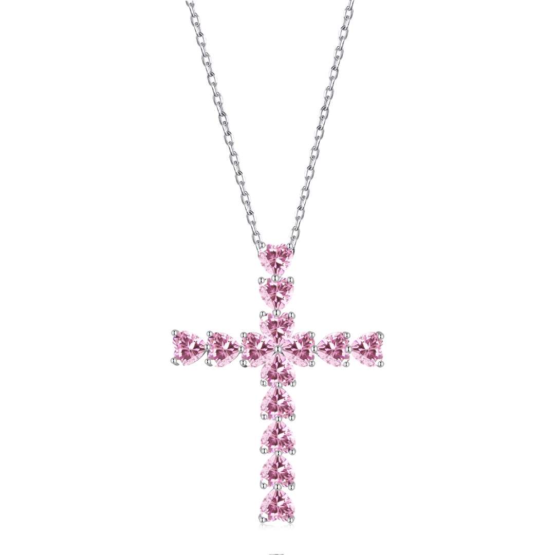 [Amore Jewelry]Radiant Cross Shape Necklace