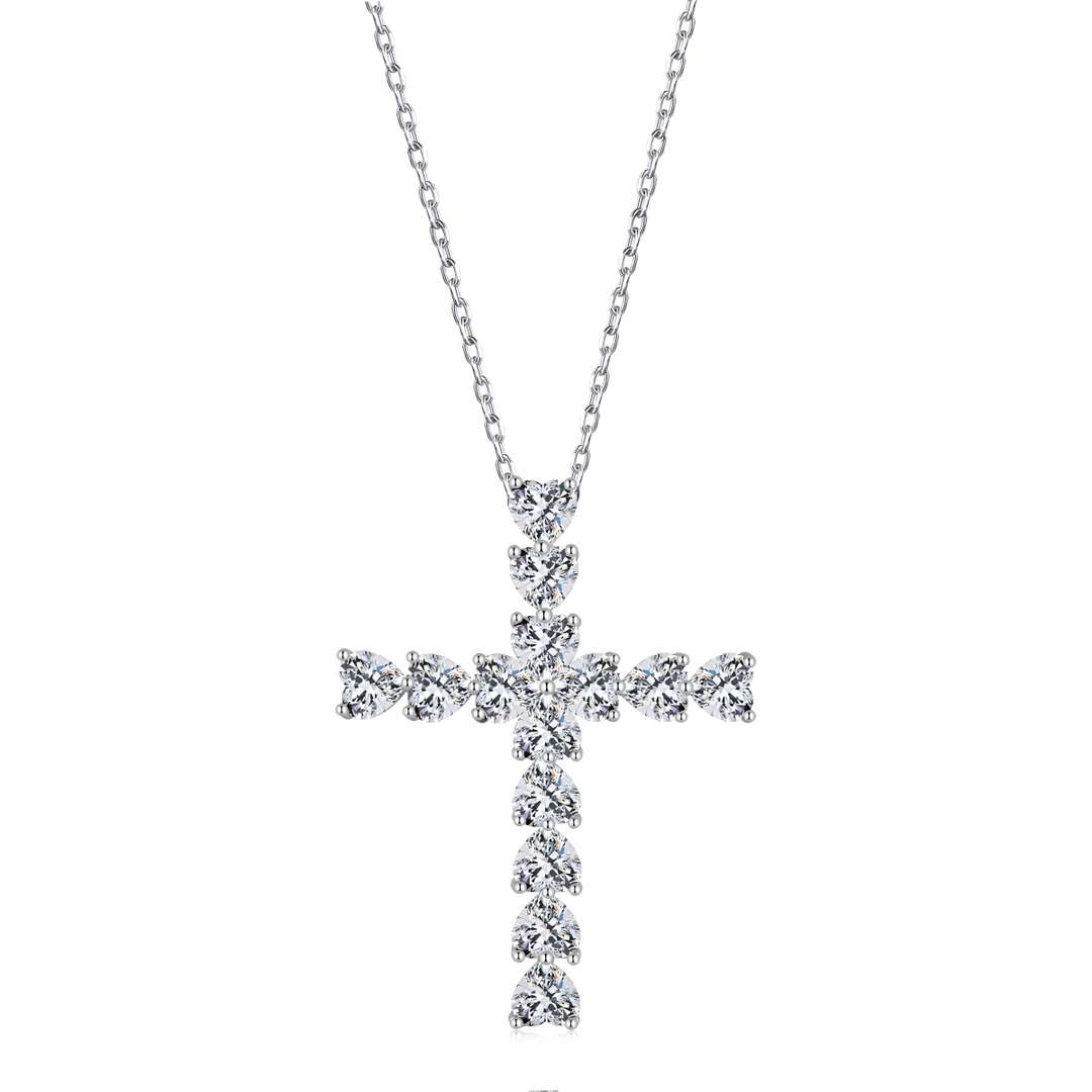 [Amore Jewelry]Radiant Cross Shape Necklace