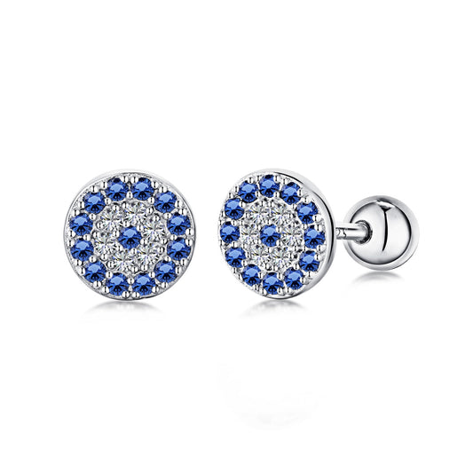 [Amore Jewelry]Devil's Eye Ear Bone Nail Earrings