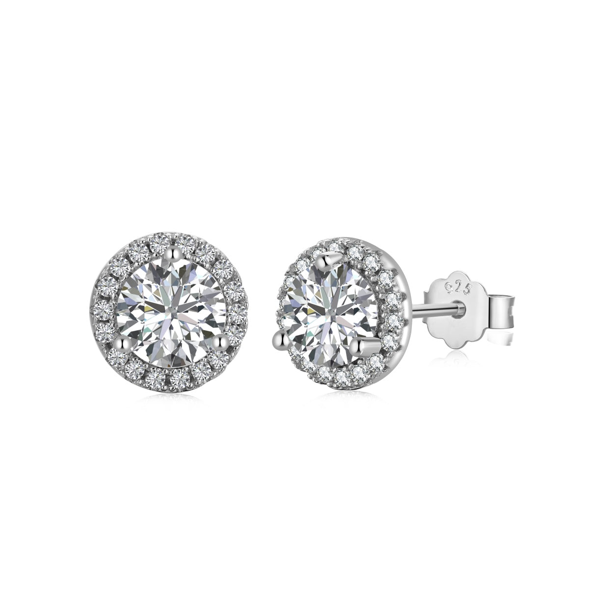 [Amore Jewelry]Classic Princess Round Shape Earrings